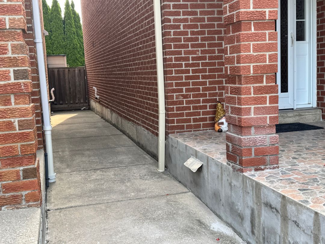 Damaged masonry before repair - assessment and planning stage